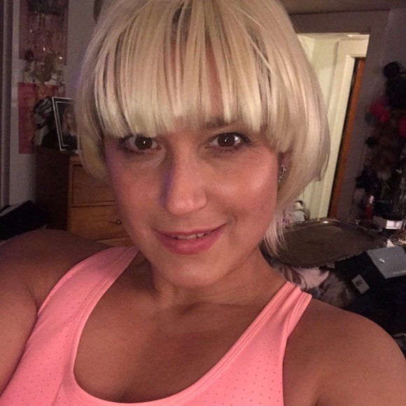 Blonde hair clip in bangs lace lined synthetic pretty platinum extensions NEW - Picture 6 of 8